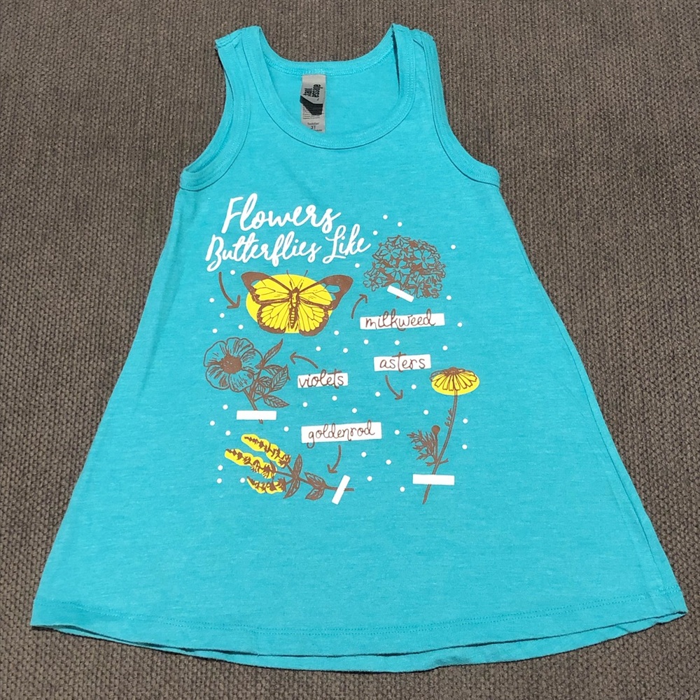 Instant Message, teal tank dress, 3T